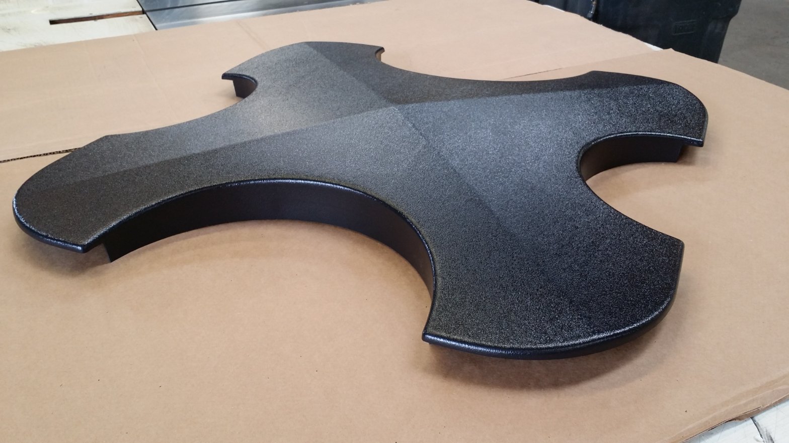 Complex CNC-routed plastic part at Hill Plastics